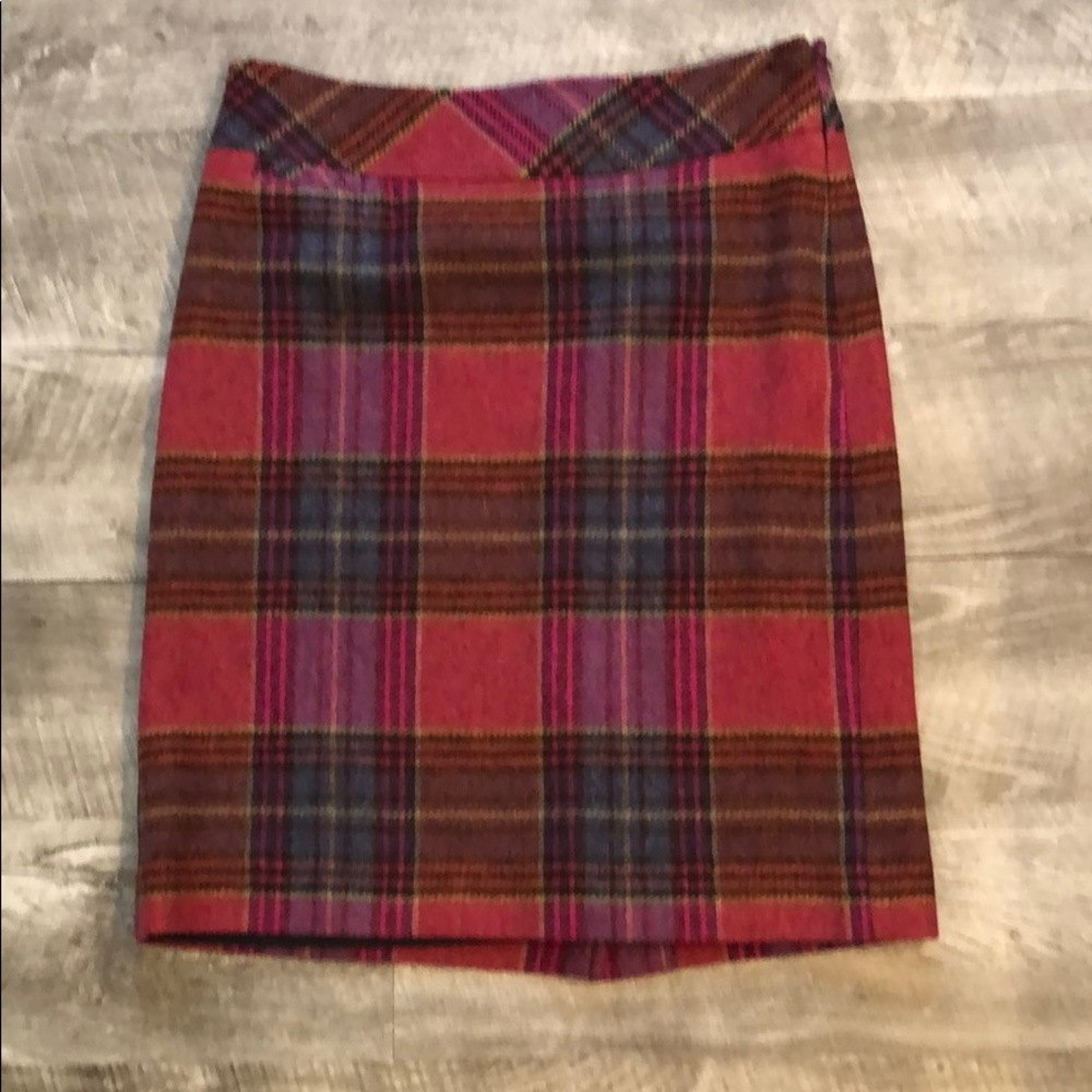 Wool pencil skirt